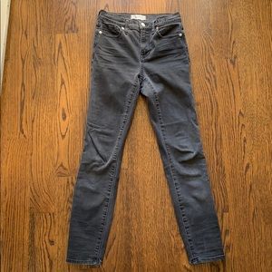 Madewell black faded jeans